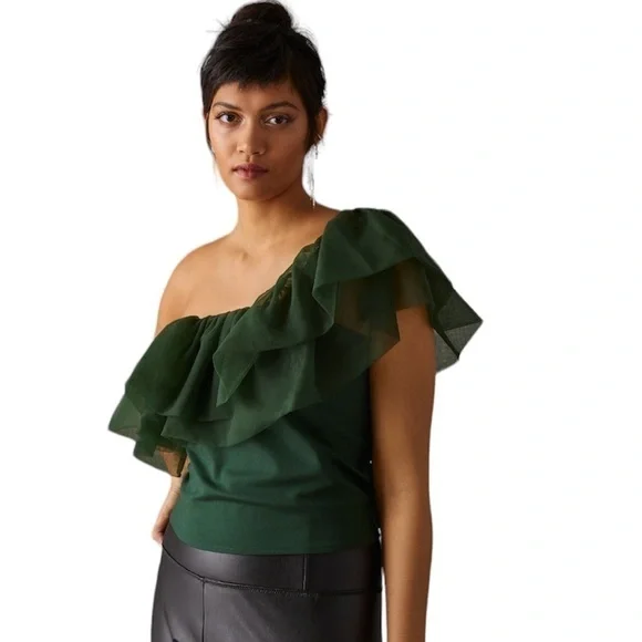 Anthropologie Sunday in Brooklyn One-Shoulder Top - Picture 8 of 8